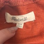 Madewell Burnt Orange Rust Off The Shoulder Textured Button Front Dress Size XXS Photo 4