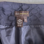 Dana Buchman  Pencil Skirt Women's Size 16 Navy Blue Textured Vent Side Zip Lined Photo 5