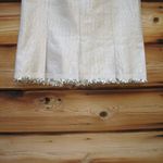 Lela Rose Metallic Pleated Pencil Skirt Gold Size 8 Photo 3