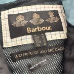 Barbour  2 in 1 Convertible Teal Hooded Waterproof Hooded Rain Trench Coat Photo 7