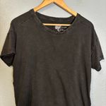 Pilcro Anthropologie Perfect Oversized T-Shirt Carbon Grey Black Size XS Boho Photo 5