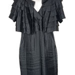 Adrianna Papell  Occasions Black Dress with Bolero Jacket Size 12 Photo 0