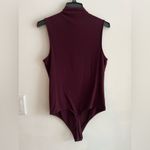EXPRESS  Sleeveless Burgundy Bodysuit Size L Photo 2