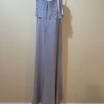 Adrianna Papell Womens New Platinum Bridal Silver Sweetheart Beaded Strapless Ma Photo 9