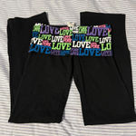 Victoria's Secret Y2K PINK  Foldable Waist Flare Yoga Pants Photo 0