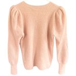 EUC Minnie Rose 100% Cashmere Puff Shoulder Sweater Baby Pink Size Small Photo 5