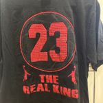 Black and red Michael Jordan 23 The Real King tee #basketball I can negotiate prices!! Size XL Photo 1