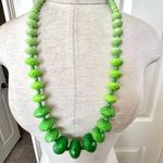 Garold Miller green beaded necklace and earrings set Photo 1