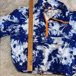 New Look Sport Women's Blue and White Tie-Dye Windbreaker, Size Large Photo 9