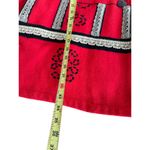 Anthony Mark Hankins Colorblock Wool Blend Coat With Embroidery & Lace Trim Sz3x Red Size 3X Photo 12