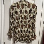 Jaipur 💖  Cream & Brown Polka Dot Y2K Beaded Blouse Photo 2