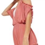 Topshop Dusty Pink Ruffle Romper Photo 0