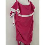 Tommy Hilfiger NWT Barbie Pink Ruffle One Piece Strapless Swimsuit Sz 6 Photo 4