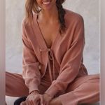 Free People Solar Sweater Set Sz Large Aged Terracotta Photo 3