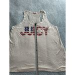 Juicy Couture  Racerback Tank Top Women's XL Red White Blue American Flag Y2K Photo 5