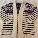 Talbots Cabincore Plus FairIsle Shawl Cardigan Sweater Nordic Stripe Knit Size X Photo 8