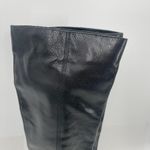 via spiga  Garnett Boots Size 6.5 Black Zipper Buckle Tall Leather Heeled Western Photo 9