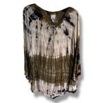 Westport 1962 Women's Tie Dye Tunic Top - Size 1X - Brown Gold Beige Photo 2