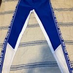 Alo Yoga  Blue and White Women's Leggings Photo 2