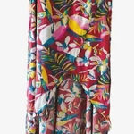 Goa Beachwear By Japna Wrap Tropical Ruffled Skirt and Top Beachwear Womens Set Red Size L Photo 0