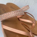 Cristina Francine Sandals with Braided Straps and Thong Design made in Italy Tan Size 7.5 Photo 2