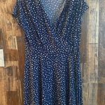 Kaileigh Kaleigh women's blue Polka dot dress size large 39 length x 18 width Photo 0