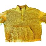 JoyLab  Women’s Sweatshirt Pullover  Golden Palm Sherpa  Size XL Photo 7
