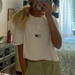 Tommy Hilfiger White Tommy Oversized Crop T Photo 1