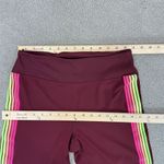 PINK - Victoria's Secret Pink by Victoria’s Secret Stripe Leg Ultimate High Rise Leggings  Maroon Neon‎ Photo 10
