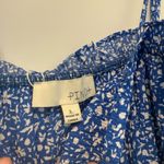 Pinch Blue and White Floral Pleated Maxi Dress Size L Photo 2