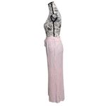 Salty Lemon  Pink Gauze Palazzo Wide Leg Pants Women’s L Beach Coastal Boho Hippie Photo 3