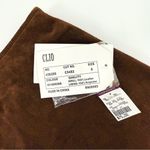 Vintage Deadstock Genuine Suede Skirt in Brown | 29” Size M Photo 7