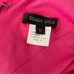 Tadashi Shoji  Pink Silk Dress Sleeveless Tiered Ruffle Cocktail Midi Size 12 Photo 5