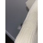 Talbots T by  Cream Long-Sleeved Tipped Striped Sweater Women's Size Medium NWT Photo 8