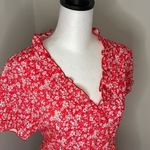NWT Made With Love ❤️Baby Doll Dress. Size Large. Floral Red Photo 1