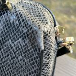 Kate Spade Parliament Grey/Black Snake Leather Mini Mira Satchel Crossbody w/COA Photo 10