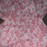 Mustard Seed  Pink Floral Ruffle Sleeveless Dress nwt size large Photo 4