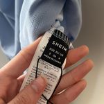 SheIn Baby Blue Strapless Dress Photo 4