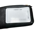 Calvin Mitchell Women Card Case Wallet Black Leather Minimal Sleek Compact Photo 4