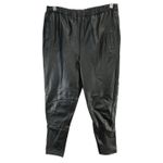 Vintage 90s Charles Klein Leather Pants Womens S Black High Rise Rock Retro Moto Photo 1