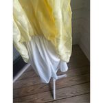 Show Me Your Mumu Merrit Cut Out Mini Dress Yellow Small Short sleeve Floral Photo 3