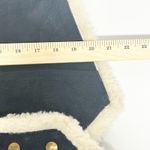 NWT I Am Womens Vintage Genuine Suede Sherpa Lined Plaid Flannel Vest Size M Blue Size M Photo 9