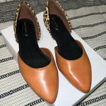 Hush Puppies Women's  Sadie D'Orsay Shoe Tan Leather/Cheetah Photo 0