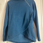 Athleta Zip Neck Cozy Crossover Fleece Sweatshirt, Size Small Photo 5