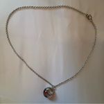 Sanrio Vintage Y2K Hello Kitty Pink Clear Glass/Resin Cabochon Silver-Tone Necklace Photo 5