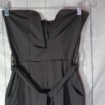 Strapless bodycon romper with pockets Black Size M Photo 1