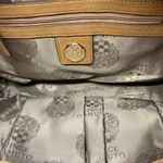 Vince Camuto  Cream Brown Red Leather Shoulder Bag Photo 7