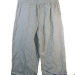 Beach Lunch Lounge Raffia Lightweight Cotton Linen Margot Cropped Pants Size L Photo 3