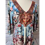 One World Blouse Tunic Top Shirt XL Extra Large Embellished Sequins Boho Fairy Photo 9