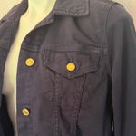 Michael Kors  Cotton Short Navy Blue Jacket with Gold Buttons, Size M Photo 2